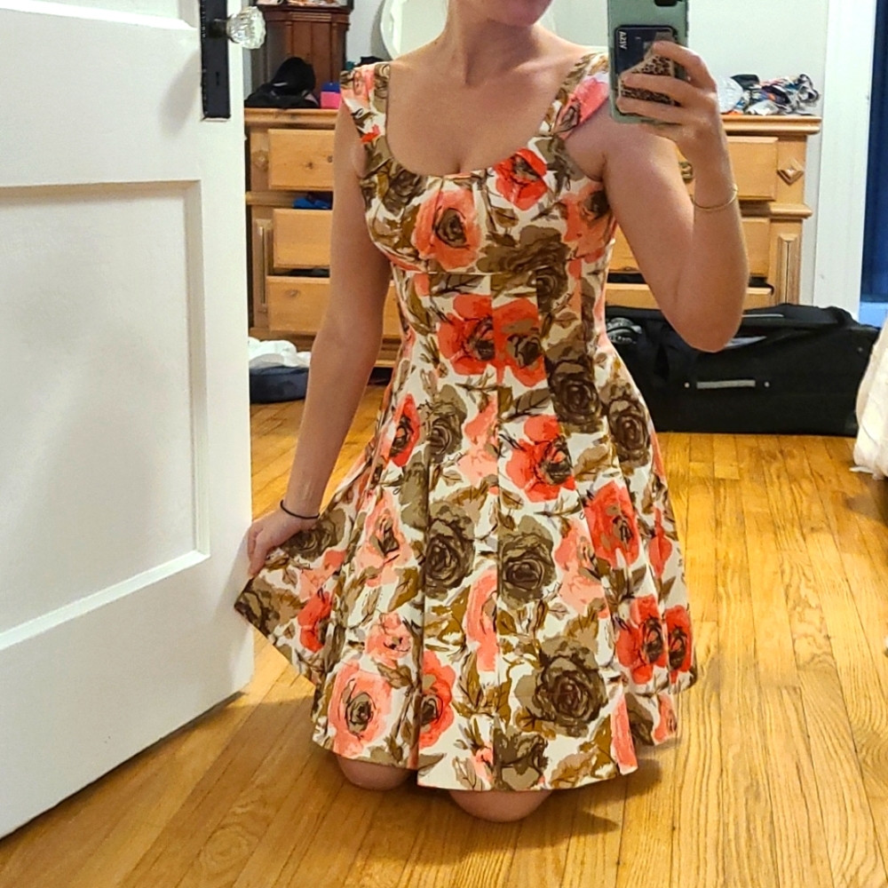 Maggie London Floral Print Dress